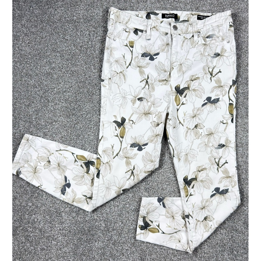 Buffalo David Bitton Havana Floral Skinny Jeans Womens 6/28 High Rise Ankle